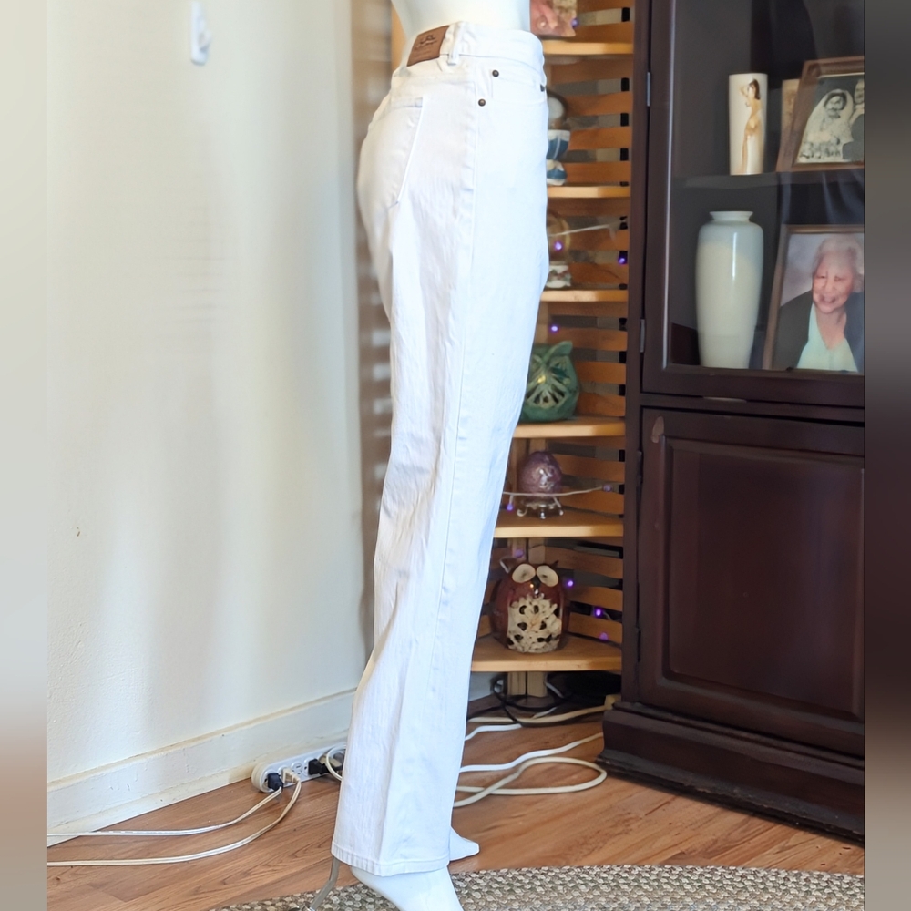 HP🐝NWOT Lauren Ralph Lauren Tall White Jeans - Picture 6 of 12